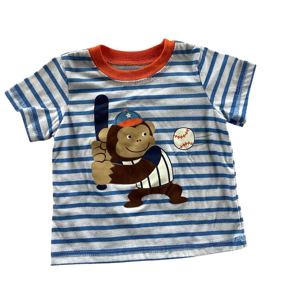 Little Me Baseball Themed Tee